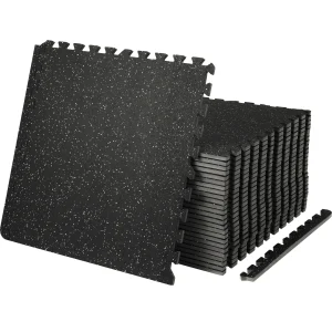 25/12/6 PCS 1/2 in Thick Interlocking Workout Floor Mats Waterproof