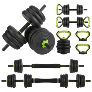 Adjustable 44/66/88Lbs Free Weight Set with Connector, 4 In 1 Weight Dumbbells